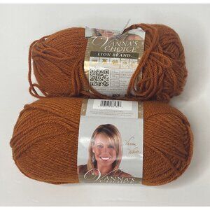 Vannas Choice Lion Brand Medium 4 Acrylic 170 YD Yarn Skein Rust